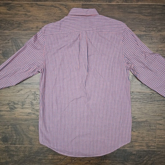Vineyard Vines Mens Small Whale Shirt Blue Pink Button Down Light Beachy Spring - Picture 3 of 7